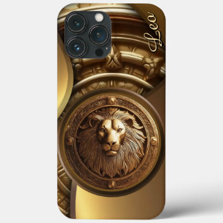 Leeuw, dierenriem, goud, Geboorte, ontwerp, trend iPhone 13 Pro Max Hoesje