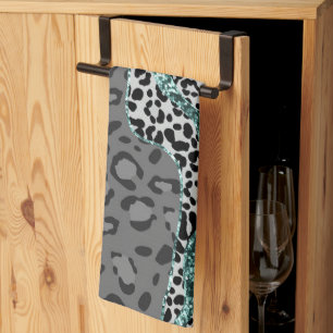 Leeuw Dierprint Glitter Glam 4 Theedoek