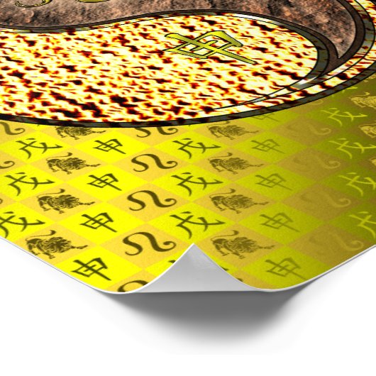 Leeuw en Aardaap Poster (Hoek)