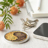 Leeuw en aarde draak sleutelhanger (Zijkant)