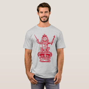 Leeuw en Kroon - Rood T-shirt