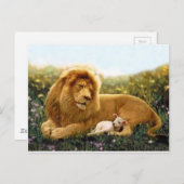 Leeuw en Lam Briefkaart (Voorkant / Achterkant)