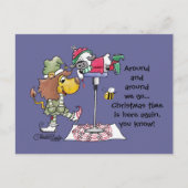 Leeuw en Lam Candy Cane Makers Feestdagenkaart (Voorkant)