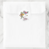 Leeuw en Lam Candy Cane Makers Ronde Sticker (Tas)