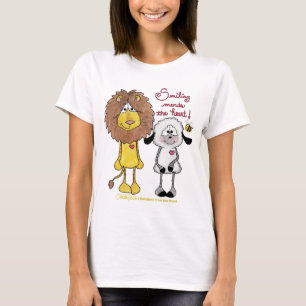Leeuw en Lam Hart Patches T-shirt