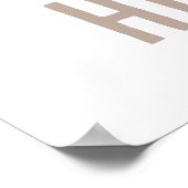 Leeuw en Lam Kerstbord Poster (Hoek)