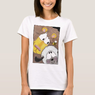 Leeuw en Lam Omhoog Close T-shirt