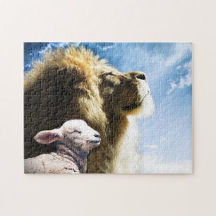 Leeuw en Lam Puzzel