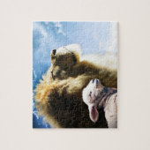 Leeuw en Lam Puzzel (Verticaal)