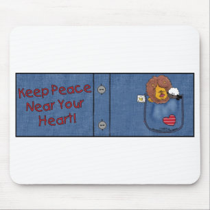 Leeuw en Lam Shirt Pocket Pals Muismat