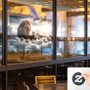 Leeuw en Lam Venster Cling Raamsticker