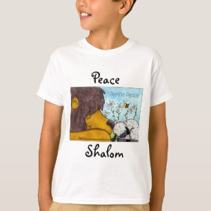 Leeuw en Lam Zachte vrede T-shirt