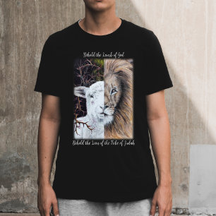 Leeuw en Lam zwart T-shirt