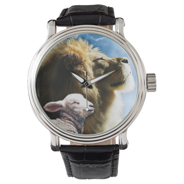 Leeuw en Lamb Watch Horloge (Voorkant)