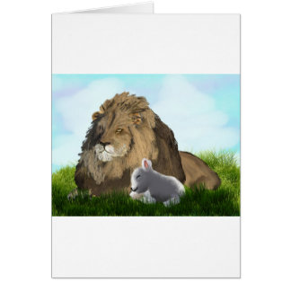 leeuw en lamsvlees