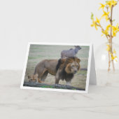 Leeuw en Leeuwin Kaart (Gele Bloem)