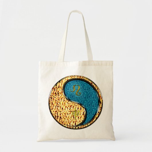 Leeuw en wateraap tote bag (Voorkant)