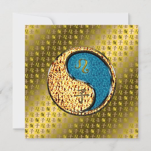 Leeuw en waterrat kaart (Voorkant)