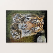 Leeuw en welpen legpuzzel (Horizontaal)