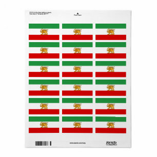 Leeuw- en Zonvlag STICKERS Retouradreslabel