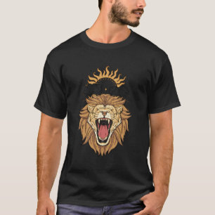 Leeuw Eten De Zon Renaissance Middeleeuwse Alchemi T-shirt