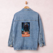 Leeuw Fotoprint Dames, op maat gemaakte denim jean Jacket (Hangar)
