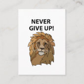 Leeuw geeft leeuw nooit op visitekaartje (Voorkant)