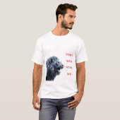 Leeuw gemaakt van gebroken glas. t-shirt (Voorkant volledig)
