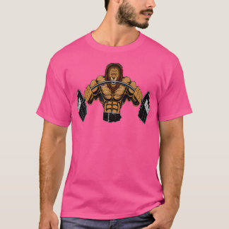Leeuw Gewichtheffen T-shirt