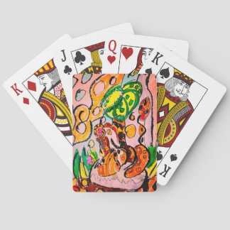 Leeuw gewoon chill pokerkaarten