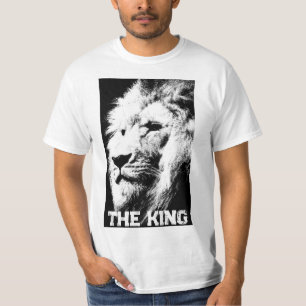 Leeuw Gezicht Koning Elegant Modern Mannen Sjabloo T-shirt