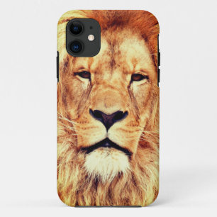 Leeuw Gezicht Schilderen Kunstwerk-17335 iPhone 11 Hoesje