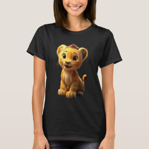 Leeuw Grote Kat Jong Schattig Leeuw Leeuwen Manen T-shirt