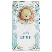 Leeuw Happy Birthday Klein Cadeauzakje (Voorkant)