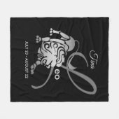 Leeuw - het Teken van de Dierenriem Fleece Deken (Voorkant (Horizontaal))