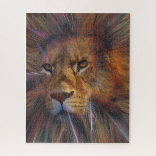Leeuw in de galerij Jigzaag Puzzle Legpuzzel