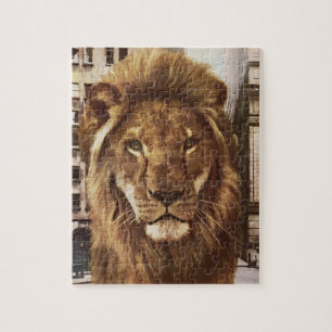 leeuw in de stad legpuzzel
