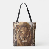 leeuw in de stad tote bag (Achterkant)