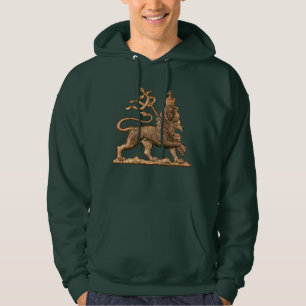 Leeuw Juda Drie-eenheid Jah Rastafari Reggae Rasta Hoodie