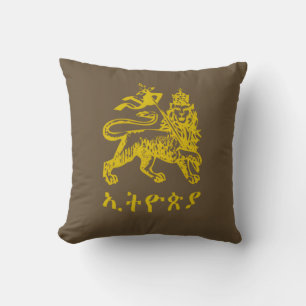 Leeuw Juda Haile Selassie I Jah Rastafari HE Kussen