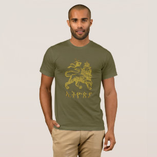 Leeuw Juda Haile Selassie I Jah Rastafari HE T-shirt