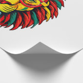 Leeuw juneteenth shirten vrouwen jurk Zwart geschi Cadeaupapier (Hoek)