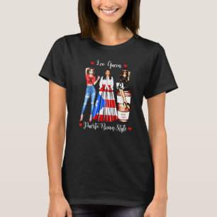 Leeuw Koningin Puerto Rico Vrouw Ricaanse Meisje B T-shirt
