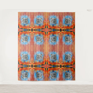 Leeuw - Kunsttapijt - Extra Groot Wandkleed