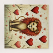 Leeuw Liefde 2 Legpuzzel (Horizontaal)