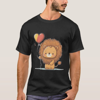 Leeuw Liefde Hart Voor Valentijnsdag Op Leeuw Lief T-shirt