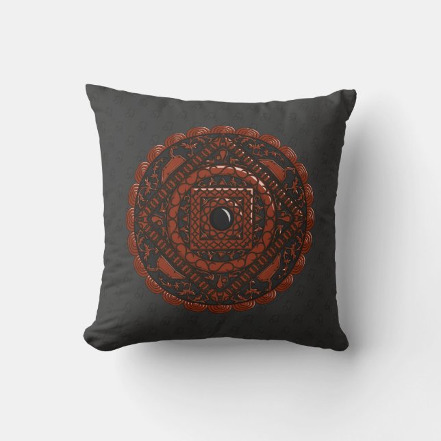 Leeuw Mandala Kussen (Voorkant)