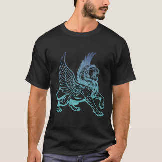 Leeuw met adelaar vleugels fantasie magisch scheps t-shirt