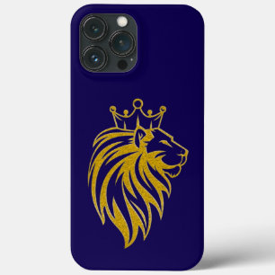 Leeuw Met Kroon - Goud Stijl 2 iPhone 13 Pro Max Hoesje