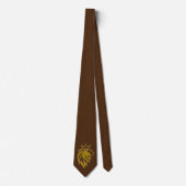 Leeuw Met Kroon - Goud Stijl 2 Stropdas (Voorkant)